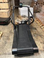 Front view of the RTC Fitness Equipment treadmill and slat treads